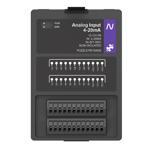 Analog Input: 4-20 mA, top view