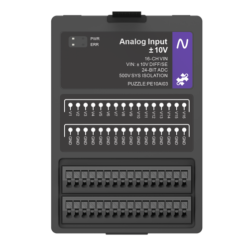 Analog Input: ±10 V, top view