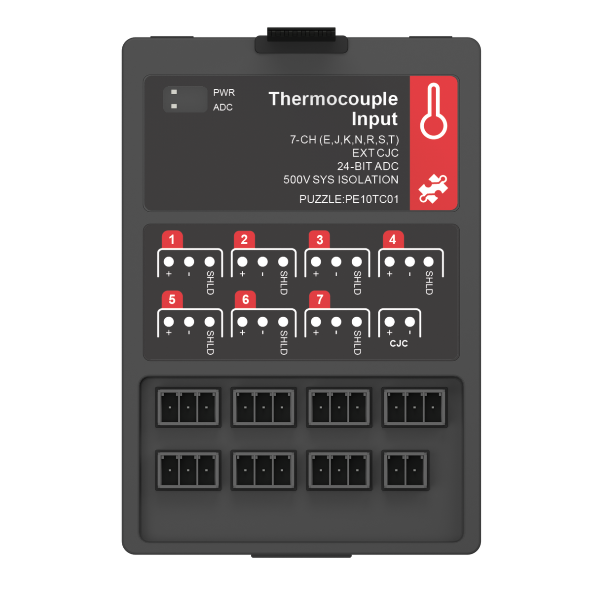 Thermocouple Input, top view